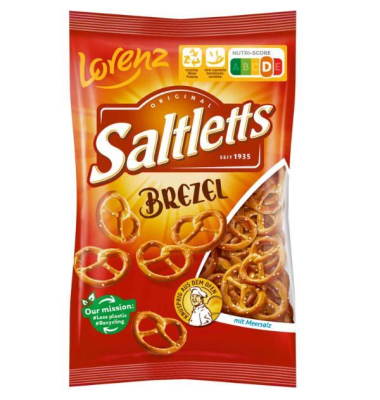 Knabbergebäck Saltletts, Brezel