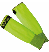 Armschoner Armcover Cut 5 - 30 cm, Mehrweg, L: 30 cm, neongrün