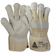 Arbeitshandschuhe Hage, Leder, grau, Größe 10 / XL