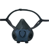 Atemschutzmaske, M, TPE, blaugrau