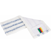 Moppbezug Base Micro, 40 cm, weißblau