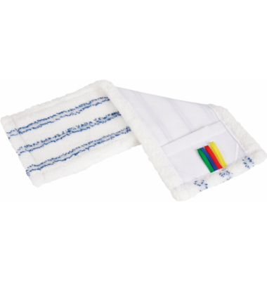 Moppbezug Base Micro, 40 cm, weißblau