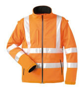 Warnschutz-Softshelljacke TYLER, Softshell, warnorange, Gr&ouml;&szlig;e L