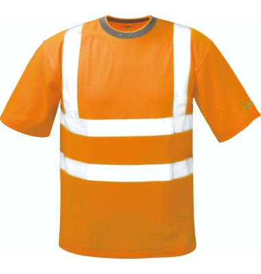 T-Shirt, BRIAN, 75 % Polyester25 % Baumwolle, Größe: S, neonorange