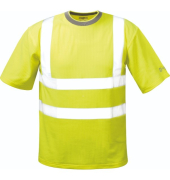 T-Shirt, STEVEN, 75 % Polyester25 % Baumwolle, Größe: S, neongelb