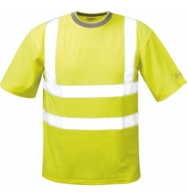 T-Shirt, STEVEN, 75 % Polyester25 % Baumwolle, Größe: S, neongelb