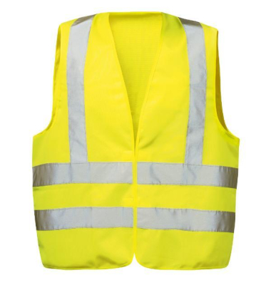 Warnweste, EGON, Polyester, Klettverschluss, Größe: universal, gelb