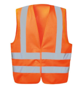 Warnweste, KARL, Polyester, Klettverschluss, Größe: universal, orange