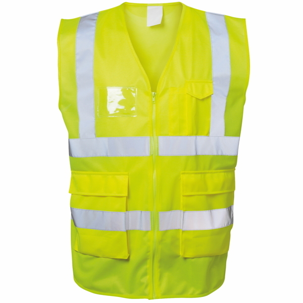 Warnschutzweste *Albin* SAFESTYLE®, EN ISO 20471/2, EN ISO 13688 fluoreszierend gelb, Größe XXXXL