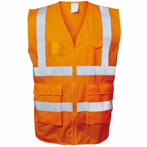 Safestyle Warnweste, EWALD, PES, Reißverschluss, Größe: M, neonorange 4025888261844 Safestyle