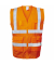 Warnweste, EWALD, PES, Reißverschluss, Größe: XL, neonorange