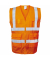Warnweste, EWALD, PES, Reißverschluss, Größe: 4XL, neonorange
