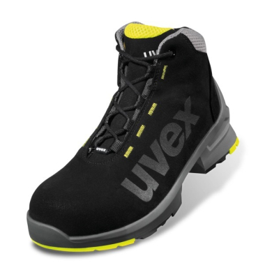 Sicherheitsschuhe uvex 1, S2, ESD, Unisex, schwarz/gelb, Weite 11, Gr&ouml;&szlig;e 46