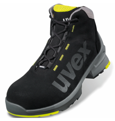 Sicherheitsschuhe uvex 1, S2, ESD, Unisex, schwarz/gelb, Weite 11, Gr&ouml;&szlig;e 50