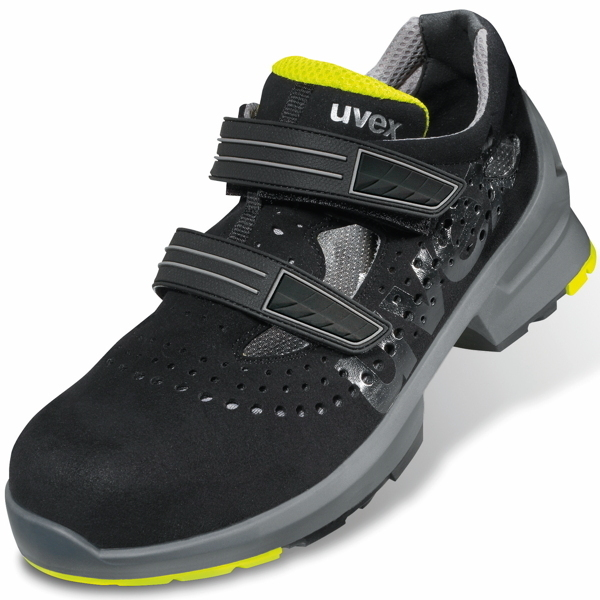 4031101543130 - Sicherheitssandalen 1 S1 ESD Unisex schwarz gelb Weite 11 Größe 47 4031101543130 uvex