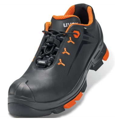 Sicherheitsschuhe uvex 2, S3L, ESD, Unisex, schwarz/orange, Weite 11, Gr&ouml;&szlig;e 52