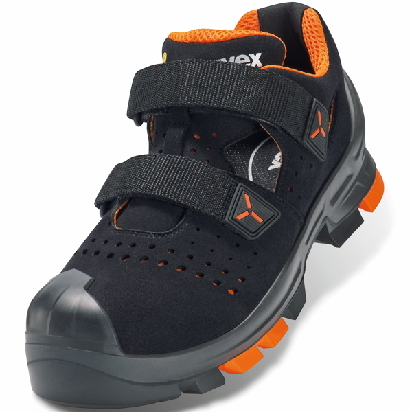 4031101652795 - Sicherheitssandalen 2 S1PL ESD Unisex schwarz orange Weite 11 Größe 46 4031101652795 uvex