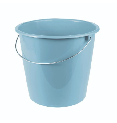 Eimer, KunststoffMetall, rund, 10 l, blau