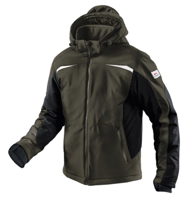Jacke 1041, Softshell, oliv/schwarz, Größe XS