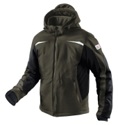 Jacke 1041, Softshell, oliv/schwarz, Größe S