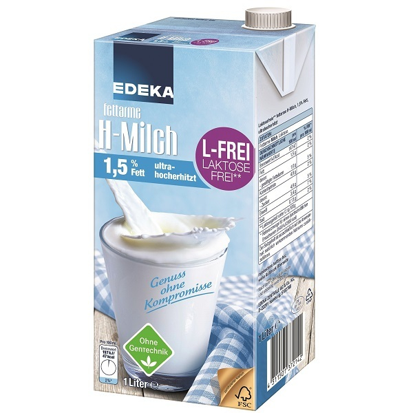 4062800003311 - H-Milch 4311501688632 15% Fett laktosefrei 1 Liter im Tetrapack 4062800003311 Gut und Günstig