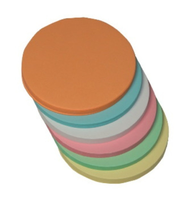 Moderationskarten M307-99, Ø 9,5cm, Kreis, 130g, farbig sortiert 