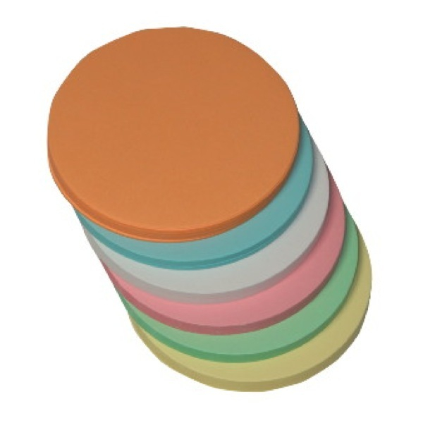 4260312670575 - Moderationskarten M307-99 Ø 95cm Kreis 130g farbig sortiert  4260312670575 250 Stück