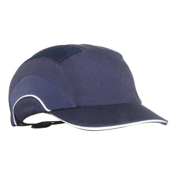 JSP A1+ Anstoßkappe Leichtgewicht, 5cm Schirm, Marineblau | Leichte Anstoßkappe für Lager, Logistik und Produktion. EN 812-zertifiziert.