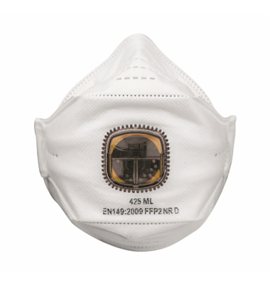 Atemschutzmaske Springfit™, 425ML, FFP2, mit Ausatemventil, weiß Atemschutzmaske Springfit™, 425ML, FFP2, mit Ausatemventil, weiß
