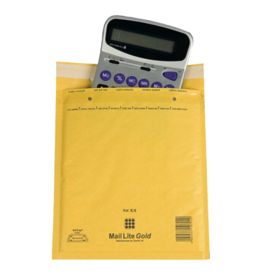 Luftpolstertasche, hk, Typ: E2, 240x270mm, i: 220x260mm, Papier, gold