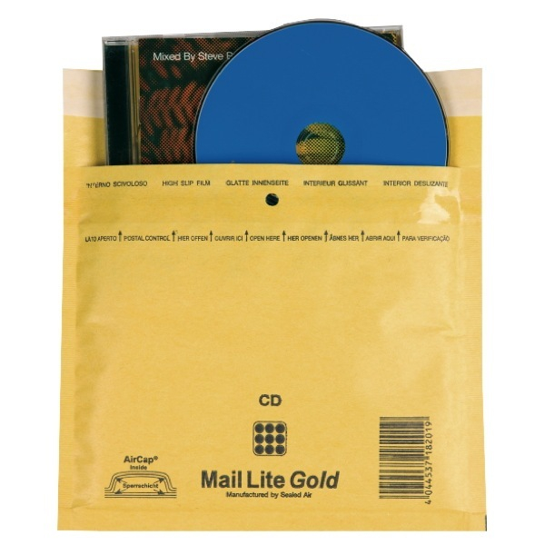 5051146027098 - Luftpolstertasche hk Typ CD 200x170mm i 180x160mm Papier gold 5051146027098 Mail Lite 5 Stück 5051146027098 - Luftpolstertasche hk Typ CD 200x170mm i 180x160mm Papier gold 5051146027098 Mail Lite 5 Stück