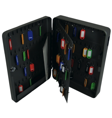 Schlüsselschrank, Metall, für: 140 Schlüssel, anthrazit