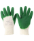 Arbeitshandschuhe EDGE, Naturgummilatex, weiß/grün, Größe 10 / XL