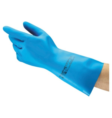 Chemikalienschutzhandschuhe AlphaTec, Nitril, blau, Gr&ouml;&szlig;e 7,5