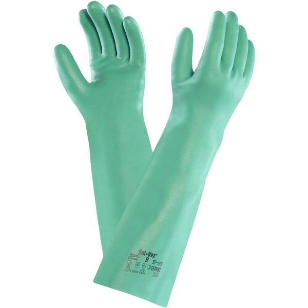 Ansell Chemikalienschutzhandschuhe AlphaTec Solvex, Nitril, grün, Größe 10 / XL 0076490447455 Ansell