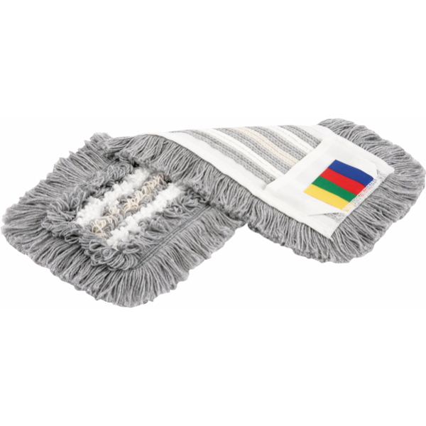 Vileda Moppbezug Trio, 50 cm, Maschinenwäsche 95° C, grauweißbeige 4023103242371 Vileda