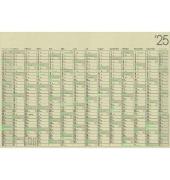 Plakatkalender GHP14GL, Graspapier, 14 Monate / 1 Seite, 98x67cm, 2026