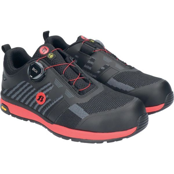 8712843696921 - Bata Industrials Bata Sicherheitshalbschuh Radiance Vibe S3 ESD Gr 36 schwarz-rot - schwarz-rot