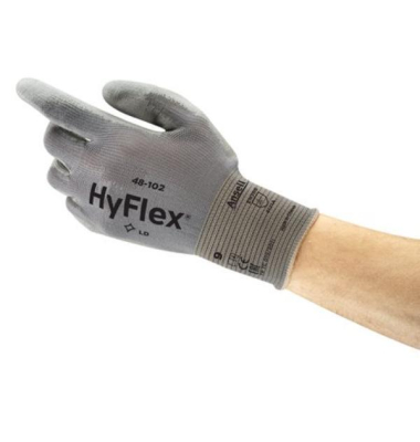 Arbeitshandschuhe HyFlex, Polyurethan, grau, Gr&ouml;&szlig;e 9 / L