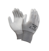 Arbeitshandschuhe HyFlex, Polyurethan, weiß/grau, Größe 7 / S