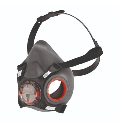 Atemschutzmaske Force 8, Halbmaske, L, mit Ausatemventil, schwarz