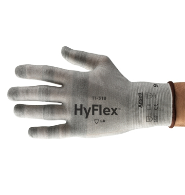 Arbeitshandschuhe HyFlex, grau, Größe 9 / L