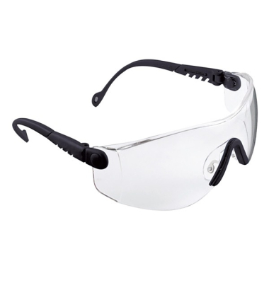 Schutzbrille OP-TEMA, seitlich offen, mit Bügeln, Tönung: klar