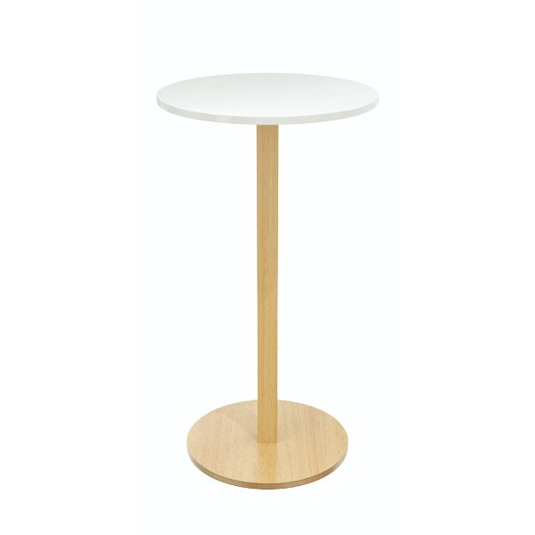 3660141221701 - Konferenztisch MD601013 110cm (H) 60x60cm (BxT) 2 Personen rund weiß   buche 3660141221701 PAPERFLOW