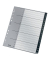 Kunststoffregister 1219-00-00, A bis Z, A4, 300µm, schwarze Taben, 20-teilig