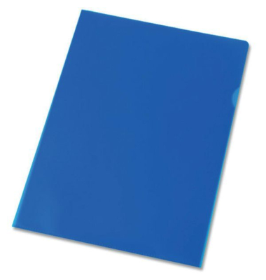 Sichthüllen 072-2345-003-52, A4, transparent genarbt, oben & rechts offen, 0,11mm