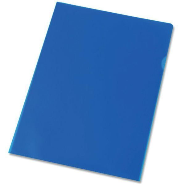4022755928527 - Sichthüllen 072-2345-003-52 A4 blau transparent genarbt oben & rechts offen 011mm 4022755928527 100 Stück