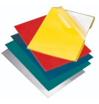 Sichthüllen 072-2345-005-98, A4, transparent genarbt, oben & rechts offen, 0,145mm