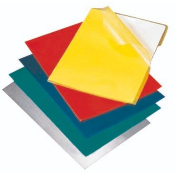 4022755988026 - Sichthüllen 072-2345-005-98 A4 farbig sortiert transparent genarbt oben & rechts offen 0145mm 4022755988026 25 Stück