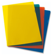 Sichthüllen 072-0280-009, A4, transparent genarbt, oben & rechts offen, 0,11mm